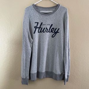 Men’s XL Gray Crew Neck Hurley Sweatshirt